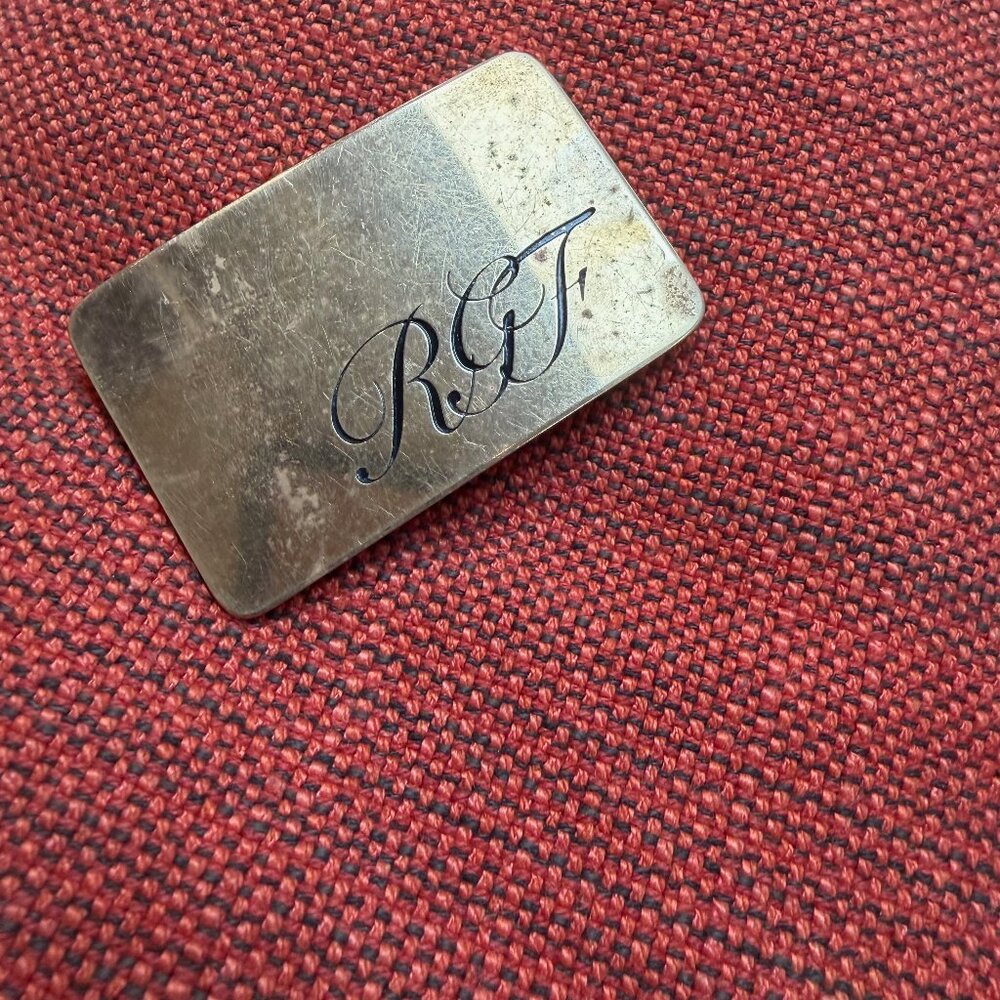 Vintage Ampersand Brass Belt Buckle